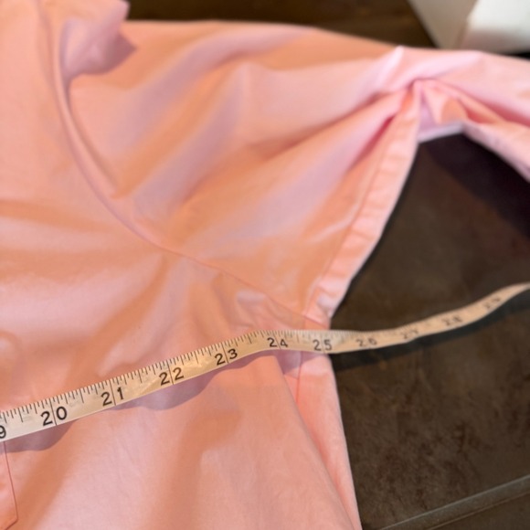 Maeve Anthropologie Soren Shirt Dress Pink Poplin Midi Oversized 1X Small Flaw - Picture 13 of 15